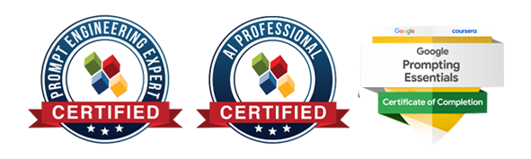 AI Erik (Erik Conn) Certifications - Prompt Engineering Expert and AI Professional